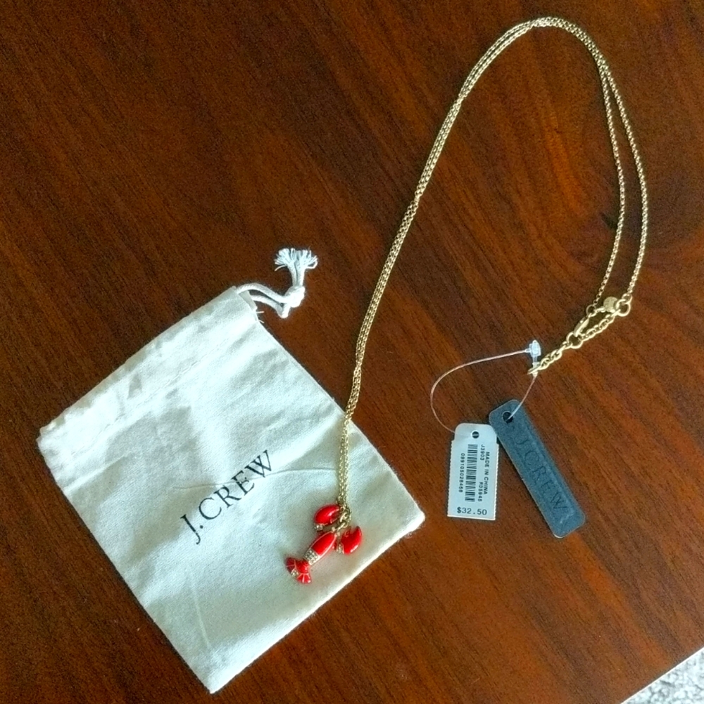 NWT J Crew Lobster Necklace
